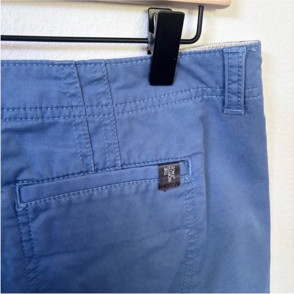 North Face Bermuda Shorts Outdoor Hiking Casual Relaxed Fit Cotton Blue Size 10 - Picture 6 of 7